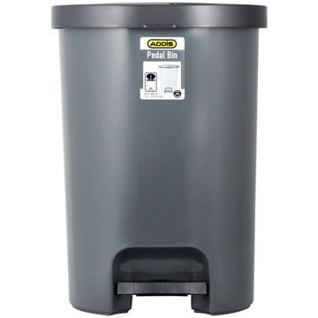 PEDAL BIN 40L ADDIS DARK GREY