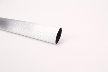 Cupboard rail oval tube with ends alum D1.9 x L250cm