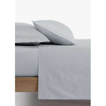 180TC FITTED SHEET SINGLE GRY 92X188CM