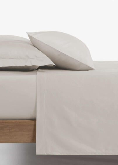 180TC FITTED SHEET QUEEN STONE 152X188CM