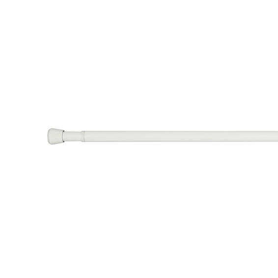 Ten pole extandable curtain pole kit mat white d25-28 fuji 60-90cm inspire