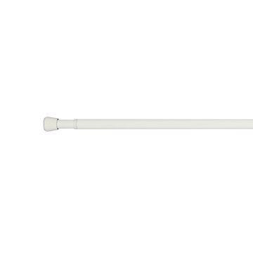 Ten pole extandable curtain pole kit mat white kit d25-28 fuji 90-140cm inspire