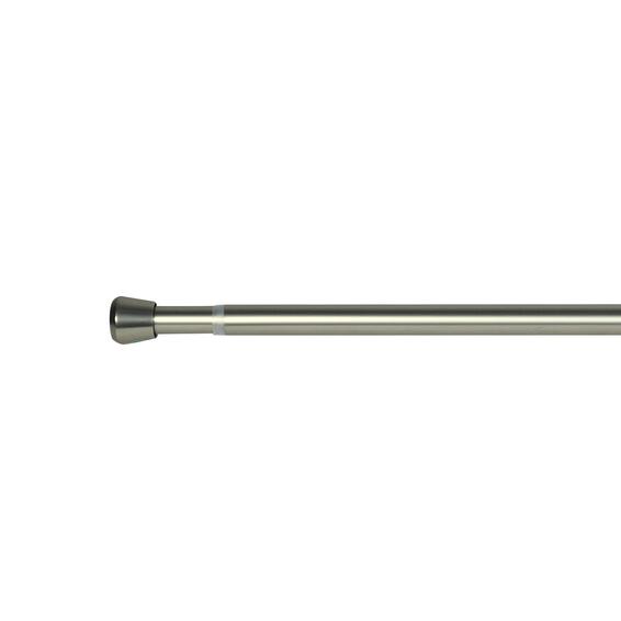 Ten pole extandable curtain pole kit mat nickel d25-28 fuji 240-400cm inspire