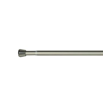 Ten pole extandable curtain pole kit mat nickel d25-28 fuji 240-400cm inspire