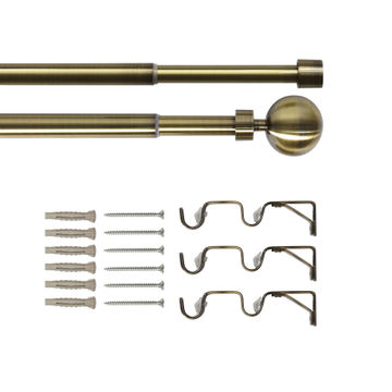 Double extendable kit antic brass d16/19 ball 160-300cm  inspire
