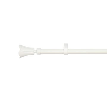 Inspire single extendable curtain kit florus mat white d16/19 160-300cm 