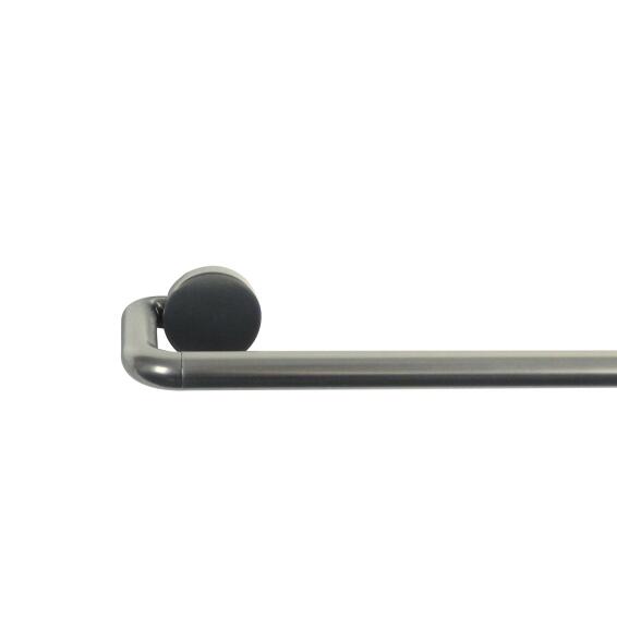 Inspire single extendable curtain kit d16/19 sombrio 120-210cm
