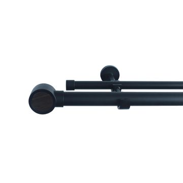 Double extendable kit koky mat black d25/28 200-360cm inspire
