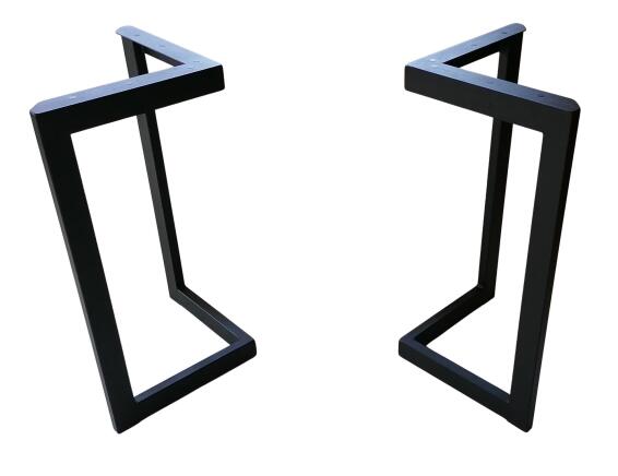Steel legs set Alpine black W500MM X H720MM