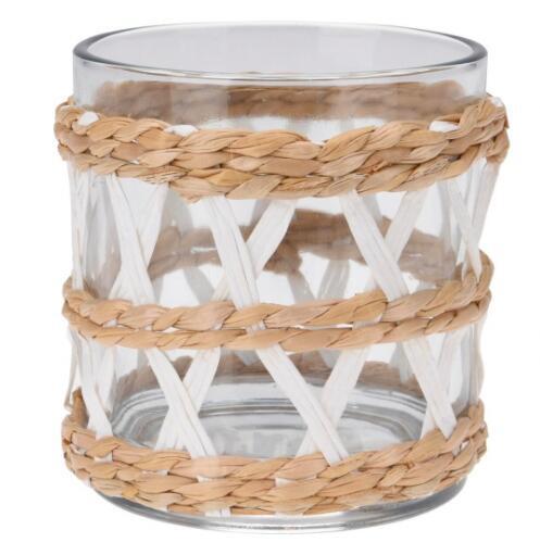 TEALIGHT HOLDER GLASS WILLOW STYLE 2
