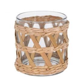 TEALIGHT HOLDER GLASS WILLOW STYLE 1