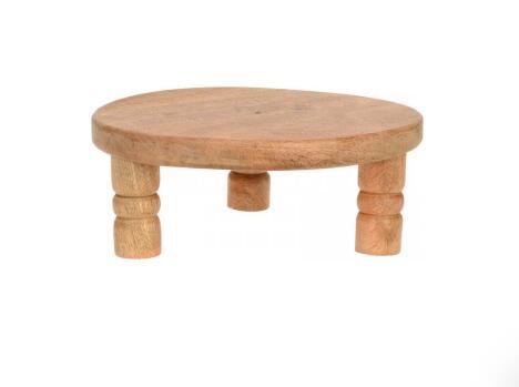 3 legged Mangowood Pedestal