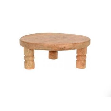 3 legged Mangowood Pedestal