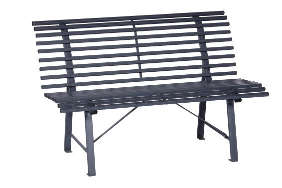 Steel Garden Bench Anthracite 150cm