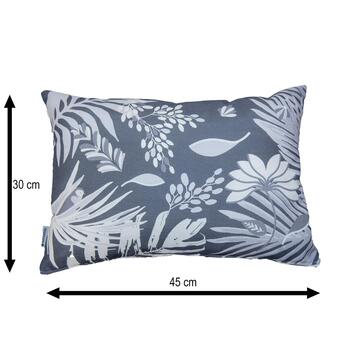 Naterial savana polycotton rect cushion grey 180g 45x30