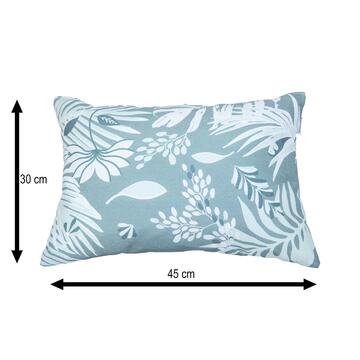 Naterial savana polycotton rect cushion sage green 180g 45x30