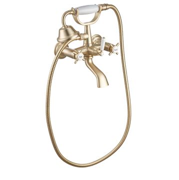 Sensea Mauna Bath Mixer Including Handshower Brass W21.4cmxD15.5cmxH26.5cm