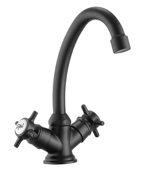 Sensea Mauna Basin Mixer L Matt Black W13.8cmxD15.8cmxH21cm