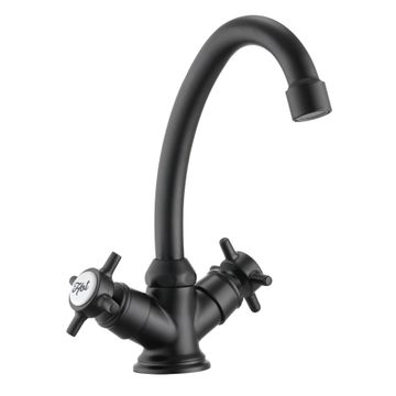 Sensea Mauna Basin Mixer L Matt Black W13.8cmxD15.8cmxH21cm