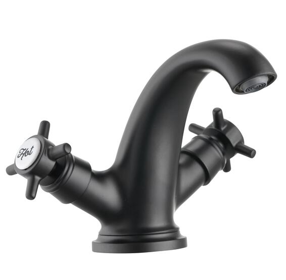 Sensea Mauna Basin Mixer M Matt Black W18.4cmxD16.6cmxH13.3cm