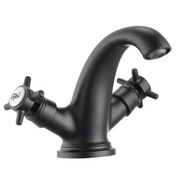 Sensea Mauna Basin Mixer M Matt Black W18.4cmxD16.6cmxH13.3cm
