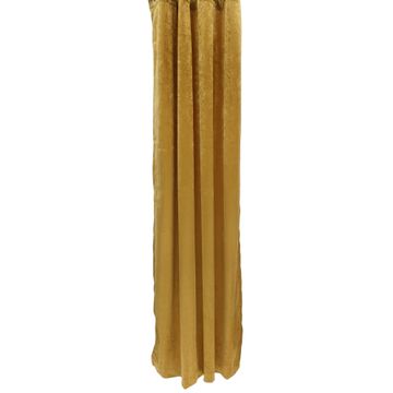 CURTAIN MUSTARD OWE 140 X 218 TAPED