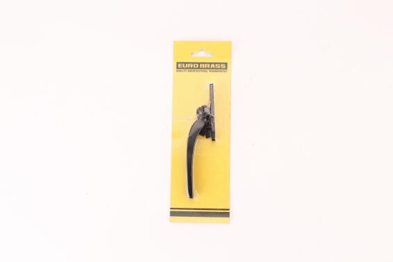 Window casement black aluminium left hand euro brass