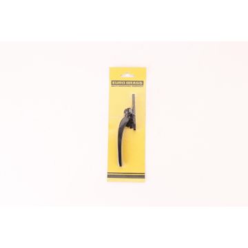 Window casement black aluminium left hand euro brass