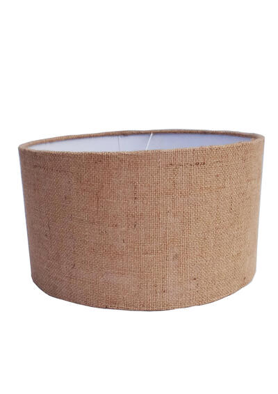 Lamp Factory 32cm Hessian Drum Lamp Shade 