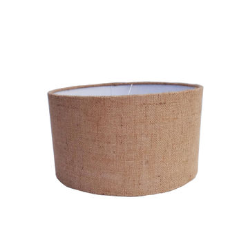 Lamp Factory 32cm Hessian Drum Lamp Shade 