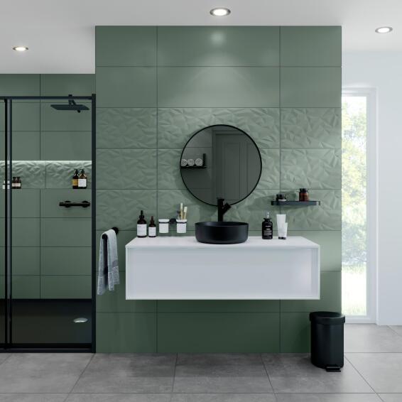 Wall tile arctic greenbotanic plain matte l90cm x w30cm (1.08m2/box)