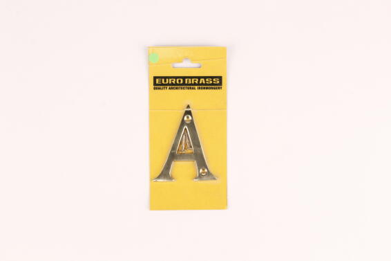 Letter A brass sign eurobrass 75mm