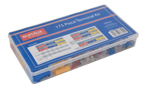 Insulated lugs kit EUROLUX 175 pieces