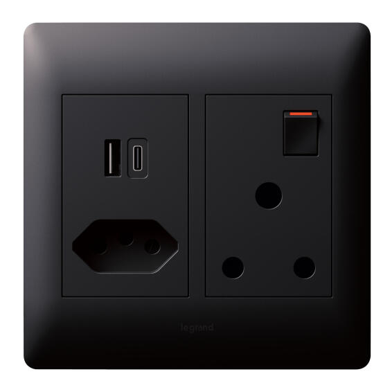 USB TYPE A&C MONOBLOC RSA 4X4 BLACK