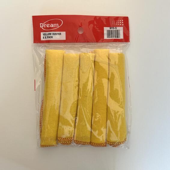 Yellow Duster 33x33cm 5 Piece