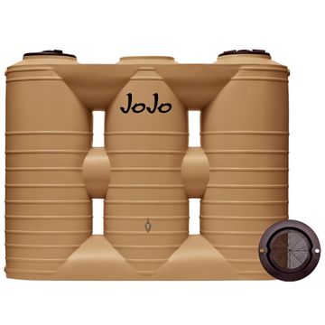 Jojo Tank Multi-Slimline Water Tank Khaki Brown 2500 Litre