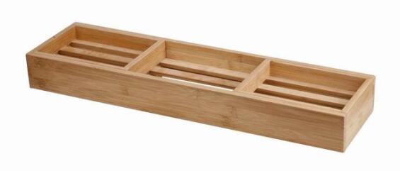 Bamboo adjustable bathtub Rack