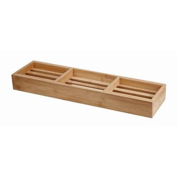Bamboo adjustable bathtub Rack