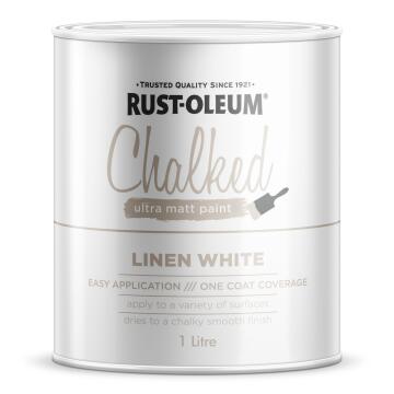 Chalked ultra matt paint RUST-OLEUM linen white 1L