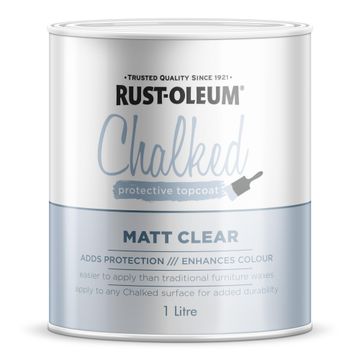 Rust-Oleum Chalked Protective Topcoat Matte Clear 1L