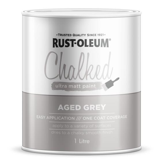 Rust-Oleum  Chalked Ultra Matt Paint Country Gray  1L