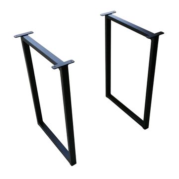 TABLE LEGS SET SQUARELINE BLK 700X720
