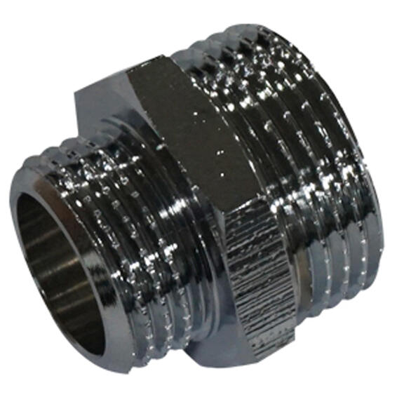 SCREWED NIPPLE RED/INC BRASS EQ MM 1/2