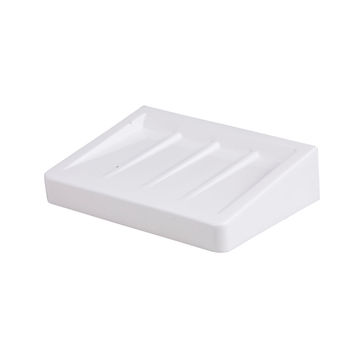 SOAP DISH PLASTIC SENSEA FUNKY WHITE