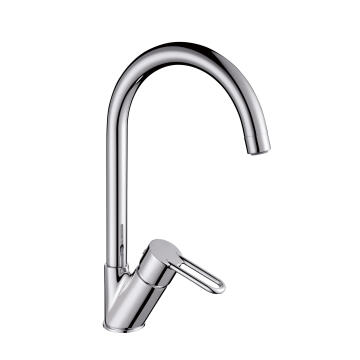 Delinia Kitchen Sink Mixer Tap Elena Single Lever Chrome H33.6Cm Spout Reach 22Cm