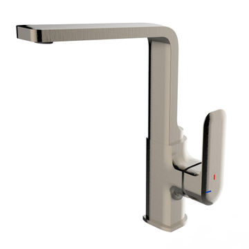 Delinia Kitchen Sink Mixer Tap Remix Single Lever Brushed Nickel H28.1Cm Spout Reach 26Cm
