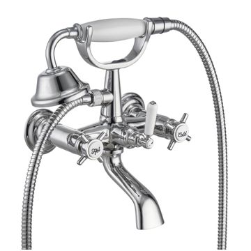 Sensea Mauna Bath Mixer Including Handshower Chrome W21.4cmxD15.5cmxH26.5cm