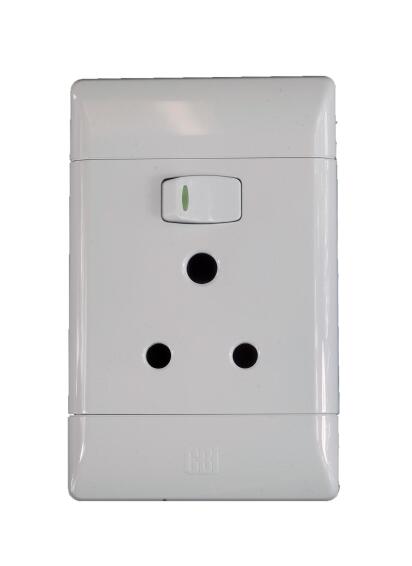 Socket CBI ELECTRIC white 1x3 pin 2x4