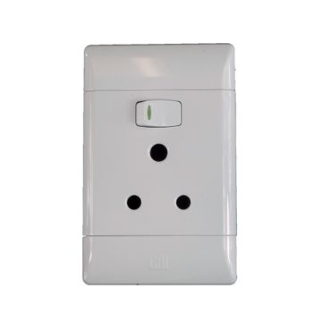 Socket CBI ELECTRIC white 1x3 pin 2x4