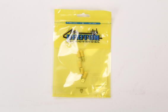 Lugs insulated male spade 2.8mm PROTON yellow x5